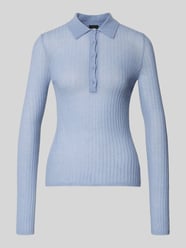 Sweter z dzianiny o kroju slim fit z mieszanki żywej wełny model „FUGENEL” od BOSS Orange - 44