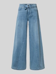 Jeansy o kroju wide fit z ozdobną kokardą od MAC - 28
