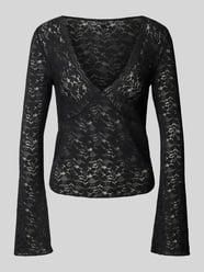 Longsleeve aus Spitze mit V-Ausschnitt von Gina Tricot - 46