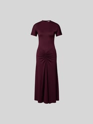 Midikleid mit Raffung von Victoria Beckham Bordeaux - 41