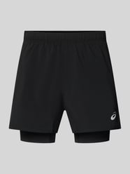 Short in 2-in-1-look met logo van ASICS - 7