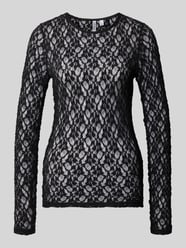 Slim Fit shirt met lange mouwen met ronde hals model 'HAZEL' van PIECES - 35