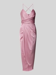 Abendkleid in Wickel-Optik von V by Vera Mont Pink - 10