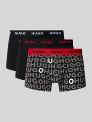 Trunks mit elastischem Label-Bund im 3er-Pack von HUGO Schwarz - 38