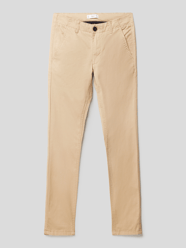 Chino mit Label-Details Modell 'Trousers' von Mango Beige - 15