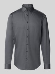 Slim fit zakelijk overhemd met structuurmotief van Jake*s - 29