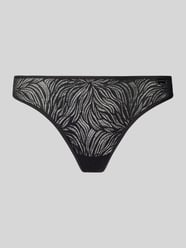 String mit semitransparentem Design von Calvin Klein Underwear Schwarz - 24