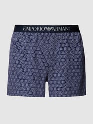 Boxershorts met logo in band van Emporio Armani Blauw / turquoise - 21