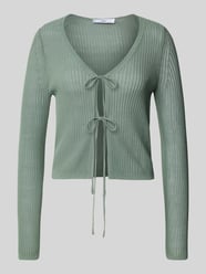 Strickjacke mit Vorderseite zum Binden Modell 'GERANIO' von Mango - 15