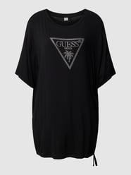 T-Shirt mit Label-Print Modell 'COULISSE' von Guess Schwarz - 42