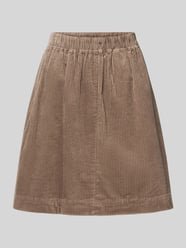 Ausgestellter Midi-Rock aus reiner Baumwolle von Marc O'Polo Beige - 23