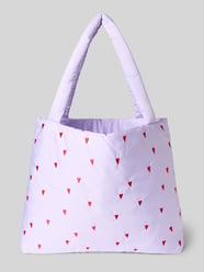 Tote Bag mit Allover-Motiv-Stitching Modell 'Puffy' von Studio Noos - 28