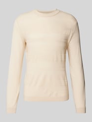 Wollpullover mit Strukturmuster Modell 'TRAY' von SELECTED HOMME Beige - 25