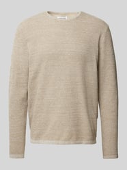 Strickpullover mit Rundhalsausschnitt Modell 'GEORGE' von Jack & Jones Beige - 2