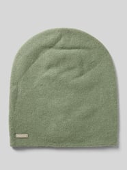 Beanie aus reinem Kaschmir mit Label-Detail von Seeberger Grün - 3