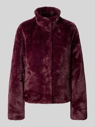 Regular Fit Webpelzjacke mit Stehkragen Modell 'NEWVIDA' von ONLY Bordeaux - 18