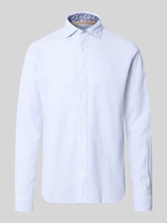 regular fit business-overhemd van linnen-katoenmix model 'ROMA' van FIL NOIR - 10