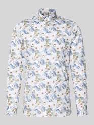 Slim Fit Businesshemd aus Baumwoll-Mix mit Kentkragen von OLYMP Level 5 - 44