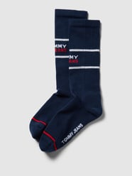 Sokken met labelprint in een set van 2 paar van Tommy Jeans Blauw / turquoise - 6