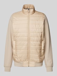 Sweatjacke mit Stehkragen von Christian Berg Men Beige - 7