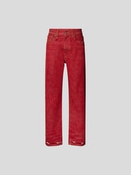 Boyfriend Fit Jeans im Distressed Look von R13 Rot - 43