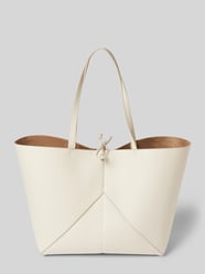 Shopper aus einer Lederalternative von Marc O'Polo Beige - 26