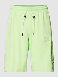 Sweatshorts met labelpatch van EA7 Emporio Armani Groen - 33