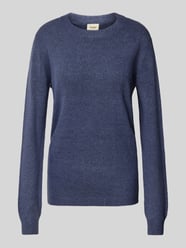 Sweter z dzianiny z okrągłym dekoltem model ‘Rellis’ od Fransa - 47