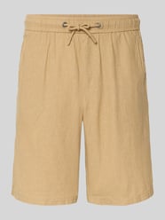 Short van linnen-viscosemix model 'MALVIN' van Blend Beige - 44