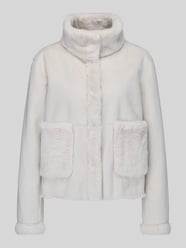 Teddyjack met hoge opstaande kraag van s.Oliver BLACK LABEL Beige - 5