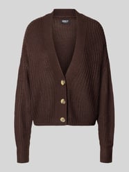 Boxy Fit Strickjacke mit V-Ausschnitt Modell 'CAROL' von ONLY - 46