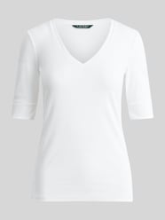 Slim fit T-shirt van katoenmix Model 'JUDY' van Lauren Ralph Lauren - 26