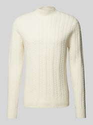 Strickpullover mit gerippten Abschlüssen Modell 'Zayn' von Drykorn Beige - 34