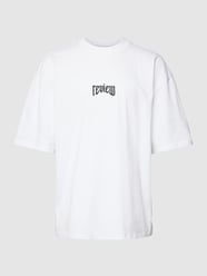 Oversized T-Shirt mit ANGEL Logo Print von REVIEW Weiß - 12