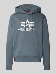 Hoodie met labelprint van Alpha Industries - 5