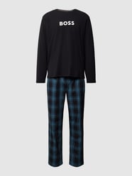 Pyjama mit Label-Print von BOSS Schwarz - 35