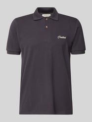 Slim Fit Poloshirt mit Label-Stitching Modell 'Hampton' von PROHIBITED - 45