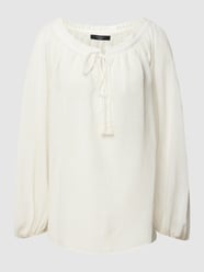 Blouse met druppelvormige hals, model 'NAZARIO' van Weekend Max Mara Wit - 36