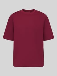 Relaxed Fit T-Shirt mit Rundhalsausschnitt Modell 'OSCAR' von Selected Bordeaux - 11