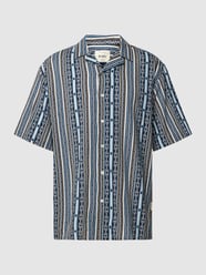 Freizeithemd mit Allover-Muster Modell 'HOWIE' von Redefined Rebel Blau - 46