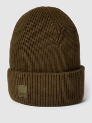 Beanie met labeldetail van Marc O'Polo Denim Groen - 21