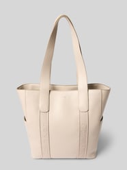 Handtas met labeldetails, model 'WEBBING' van CK Calvin Klein Beige - 5