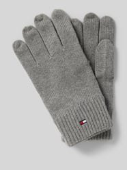 Handschuhe mit Logo-Stitching von Tommy Hilfiger Grau - 40