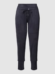 Joggingbroek in suèdelook, model 'CANDICE' van Raffaello Rossi Blauw / turquoise - 23
