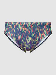 Badehose mit Allover-Muster von Zeybra Blau - 12