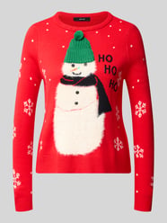 Regular Fit Pullover mit weihnachtlichem Motiv Modell 'VMBENIE' von VERO MODA - 31