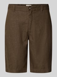 Linnen short met steekzakken model 'PANDRUP' van Casual Friday - 4