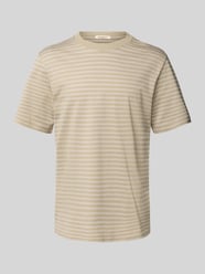 T-Shirt mit geripptem Rundhalsausschnitt von Jack & Jones Beige - 5