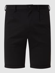 Chino-Shorts mit Viskose-Anteil  von Lindbergh Grau / Schwarz - 25