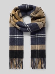 Schal aus Lammwolle mit Fransenabschluss von Barbour Beige - 17